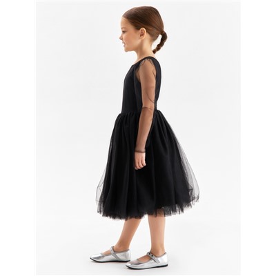Платье нарядное для девочки MINAKU: PartyDress, рост 104-110 см, чёрное