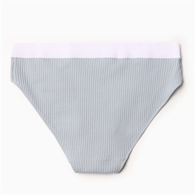 Трусы женские слипы MINAKU в рубчик, размер 40-42, серые