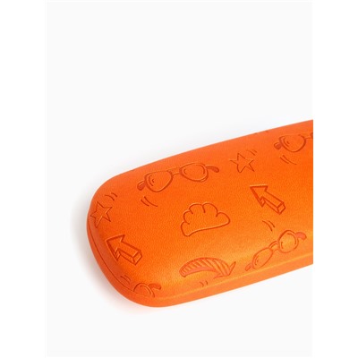 Футляр для очков на хлопушке «Выбражулька», с рисунком, размер 16×6×3.5 см, оранжевый