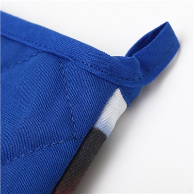 Варежка-прихватка «Этель. Дарите тепло» 15×28 см, саржа, 100% хлопок, ватин 250 г/м²