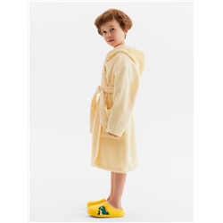 Халат махровый детский «Этель. Динозавр», размер 32, бежевый