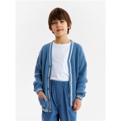 Кардиган детский KAFTAN, размер 32 (110-116 см), синий