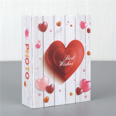 Фотоальбом 100 фото 10х15 Сердце / 9355 /уп 96/