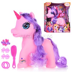 Пони 25 см., озвуч (50 фраз и песен, с акс,) в коробке