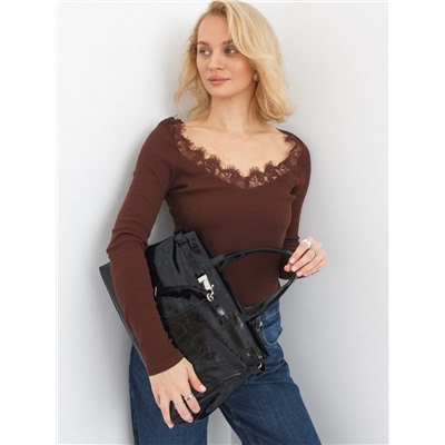 Сумка 91383-1 black Velina Fabbiana-Safenta