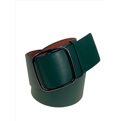 Ремень женский широкий из искусственной кожи, цвет зеленый