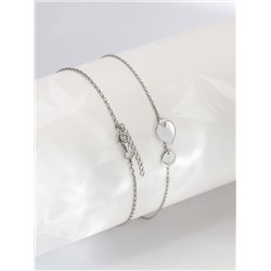 Браслет из серебра родированный 450-10-676р