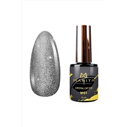 Manita Professional Гель-лак для ногтей с эффектом кошачьего глаза / Crystal Cat Eye №01, 10 мл KRISTALLER, 1110323