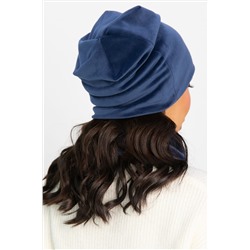 Комплект шапка шестиклинка и снуд (синяя) ШШС6-23М