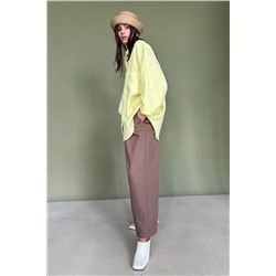 Брюки-бананы  DENIM086/02/Песочный