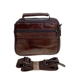 Сумка мужская из натуральной кожи, цвет коричневый