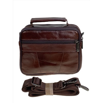 Сумка мужская из натуральной кожи, цвет коричневый