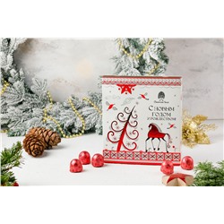 Кедровый грильяж с Клюквой / 120 г / Мезенская роспись / в подарочной обложке