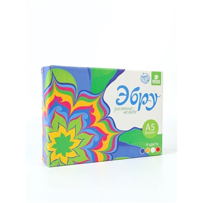 УЦЕНКА Набор для творчества. Рисование в технике ЭБРУ, 4 цв