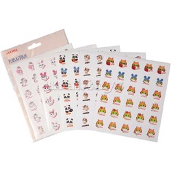 Набор наклеек оценок 5 дизайнов, 150 шт, в пластиковом пакете с блистерным подвесом