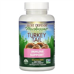 Fungi Perfecti, Host Defense, грибы, трутовик разноцветный, поддержка иммунной системы, 120 вегетарианских капсул