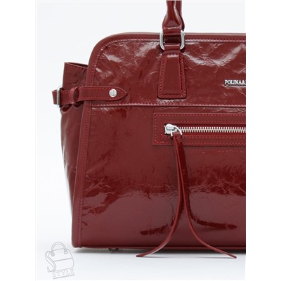 Сумка женская кожаная 8053Q wine red Polina&Eiterou  в Новосибирске