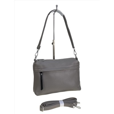 Женская сумка из искусственной кожи, цвет серый