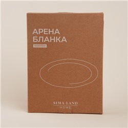 Блюдо SL Home «Арена Бланка», 34×24 см, керамика, белое