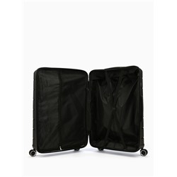 УЦЕНКА Чемодан 28", РР, 50*30*74, отд на молнии, код замок, 4 колеса, черный