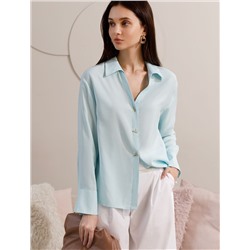 Блузка с широкими манжетами из вискозы с лиоцеллом