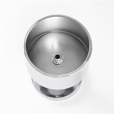 Металлический подсвечник на 1 свечу «Алессио», d=7.5 см, серебро 9×9×12 см