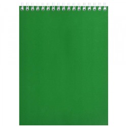 Блокнот на спирали А5 50л клетка "ЗЕЛЕНЫЙ" LTMNBA5-50 LITE