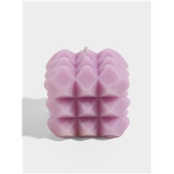 Свеча «Ромбики», 6×6×6 см, соевый воск, МИКС