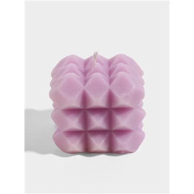 Свеча «Ромбики», 6×6×6 см, соевый воск, МИКС