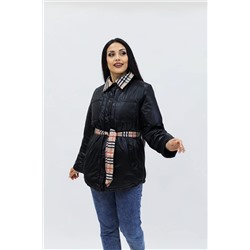 Демисезонная женская куртка весна осень Клетка 8762