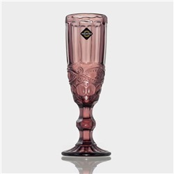 Бокалы для шампанского Magistro «Ла-Манш», 160 мл, 7×20 см, набор 6 шт., стекло, розовые