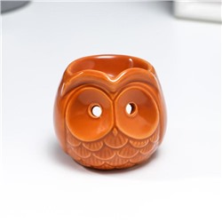 Аромалампа для эфирных масел «Совёнок», керамика под шамот, 6.7×7.5×7.5 см, МИКС