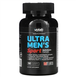 Vplab, Ultra Men’s, мультивитамины для мужчин для физической активности, 90 капсул