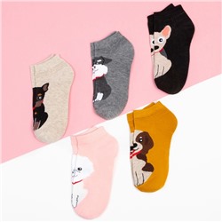 Носки KAFTAN «Ав!», 5 пар, размер 35-38 (24-26 см)