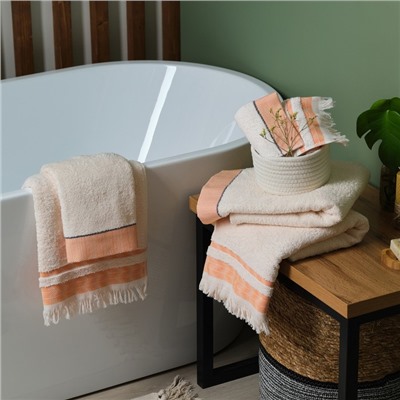 Полотенце махровое Love Life «Муссон» 30×50 см, оранжевый, 100% хл, 500 г/м²