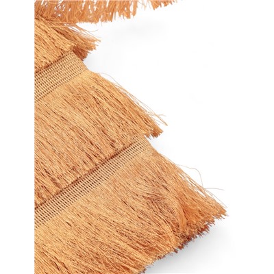 Тесьма декоративная «Бахрома» одинарная, 6.5 см, 20 м±0.5, золотистая