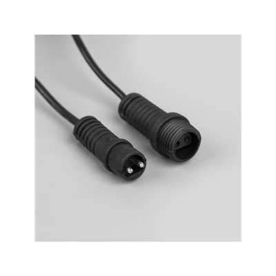 Гирлянда «Белт-лайт» 5 м с насадками «Лампочки», IP44, УМС, тёмная нить, 10 LED, свечение мульти, 220 В