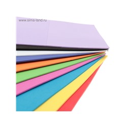Набор «Пенка» А4, 10 листов, 10 цветов, толщина 2 мм