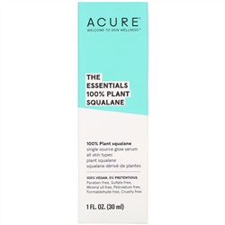 Acure, The Essentials 100% Plant Squalane, 1 fl oz (30 ml)