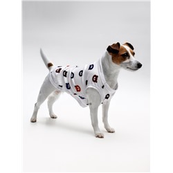 Футболка для животных «Мишка», XL (ДС 38, ОГ 50 см), белая