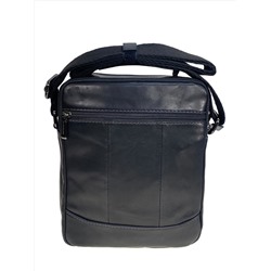 Сумка мужская из натуральной кожи, цвет черный