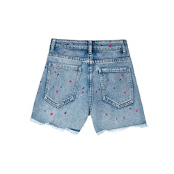 Шорты текстильные джинсовые для девочек