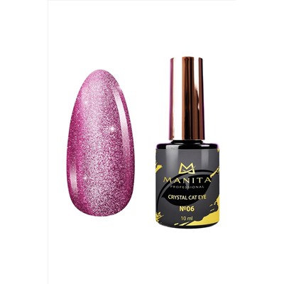 Manita Professional Гель-лак для ногтей с эффектом кошачьего глаза / Crystal Cat Eye №06, 10 мл KRISTALLER, 1110328