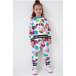 Комплект трикотажный для девочек: толстовка, брюки PLAYTODAY, 1240207