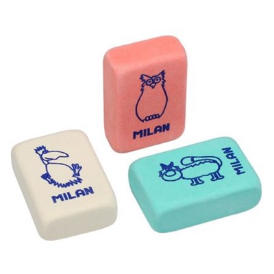 Ластик "4080" прямоугольный, синтетический каучук 28х19х9мм CNM4080 Milan