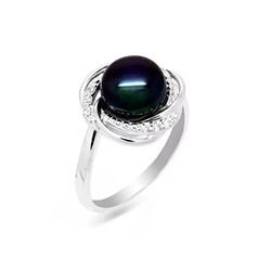 Кольцо из серебра жемчуг, К1371ч