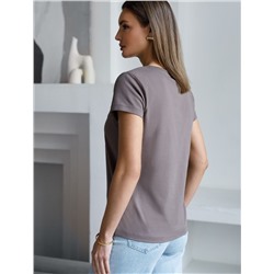 Нарядная футболка с блестящим принтом фольгой