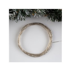 Гирлянда «Нить» 10 м роса, IP20, серебристая нить, 100 LED, свечение мульти (RGB), переливы, 12 В