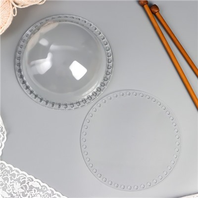 Основа для вязаных изделий акрил «Круглая», объемная, набор 2 шт., 17 см