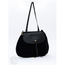 Сумка женская кожаная 1044M black Polina&Eiterou